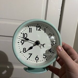 Mint Green Table Clock